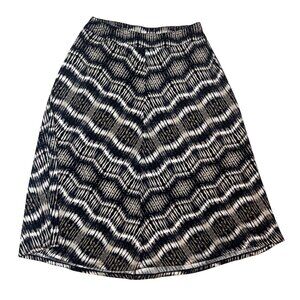 New Directions XL Black & White Pleated Midi Skirt 1905